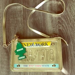 Betsy Johnson license plate bag